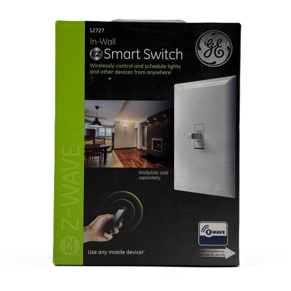 GE Jasco (Model 12727) In-Wall Z-Wave Smart Switch - White